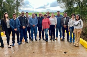 Foto - Inauguração da Ponte de Concreto entre Crissiumal e Nova Candelária 