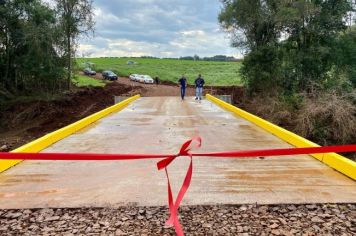 Foto - Inauguração da Ponte de Concreto entre Crissiumal e Nova Candelária 