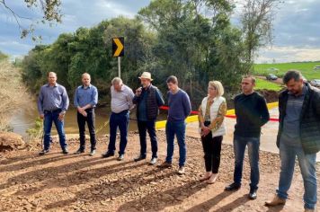 Foto - Inauguração da Ponte de Concreto entre Crissiumal e Nova Candelária 