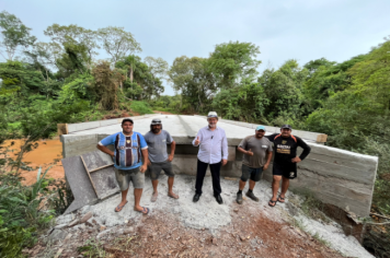A etapa de concretagem da ponte da Linha Santo Antônio está concluída