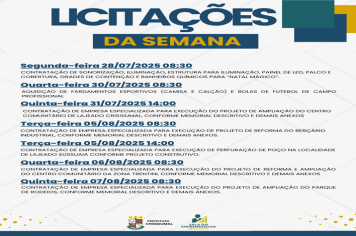 Licitações da Semana – Prefeitura de Crissiumal