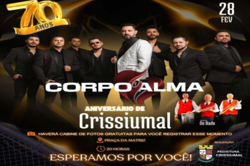 Banda Corpo e Alma no aniversário de Crissiumal
