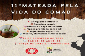 Vem aí a 11ª Mateada pela Vida – COMAD!