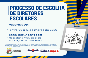 Processo de Escolha de Diretores Escolares