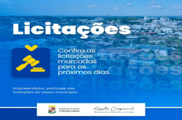 Confira as licitações marcadas para os próximos dias: