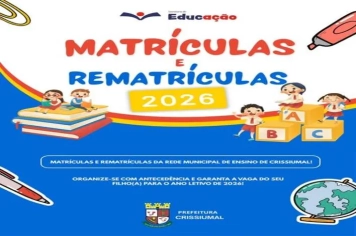 Matrículas e Rematrículas da Rede Municipal de Ensino de Crissiumal!