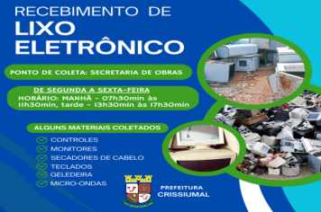 RECEBIMENTO DE LIXO ELETRÔNICO