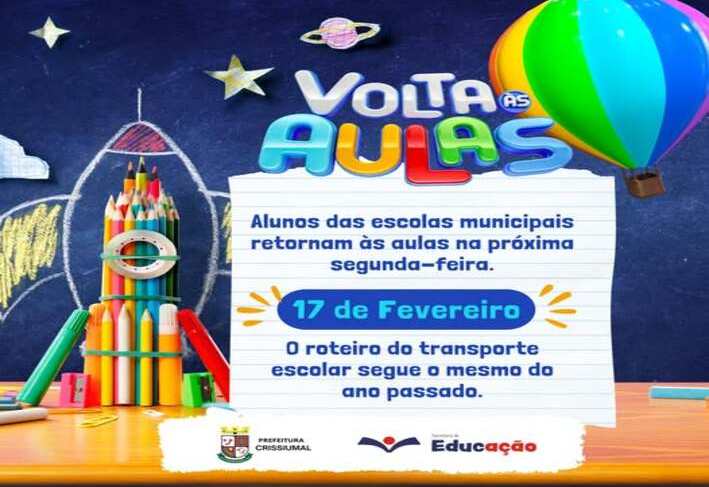 Escolas municipais de Crissiumal retornam nesta segunda-feira