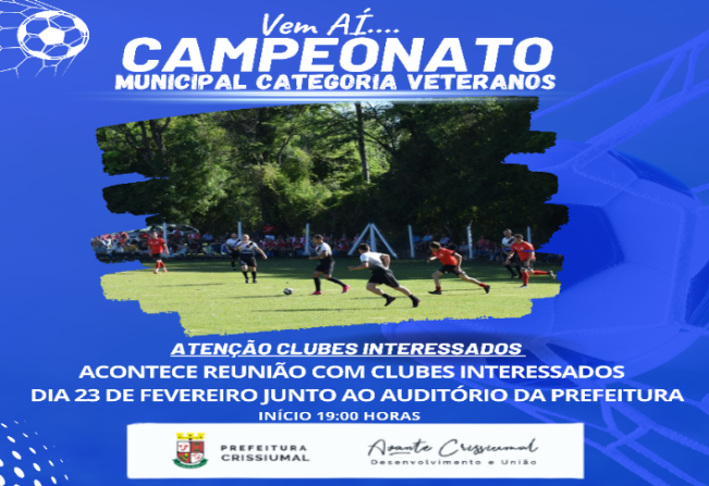 CAMPEONATO MUNICIPAL CATEGORIA VETERANOS