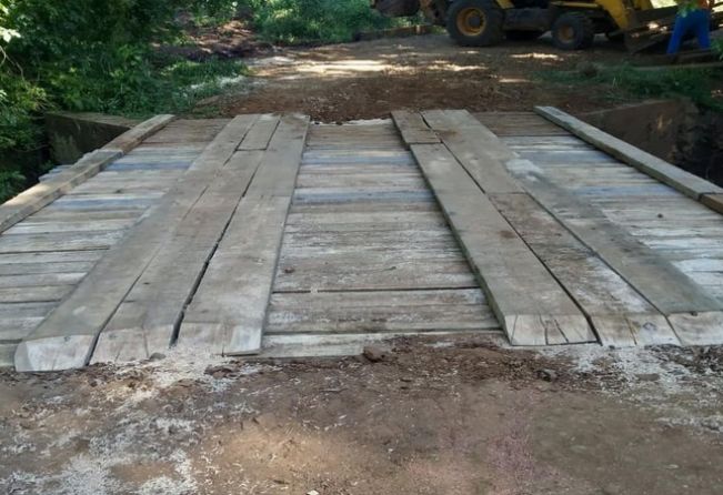 Mais uma ponte foi reformada no interior de Crissiumal