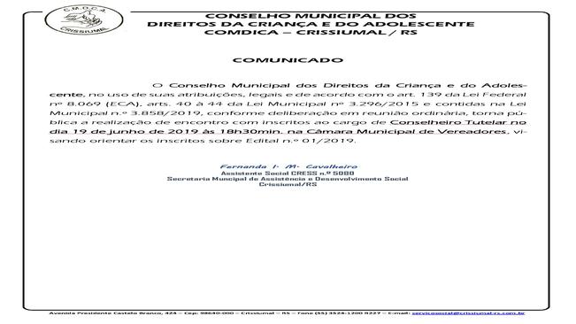 AVISO COMDICA