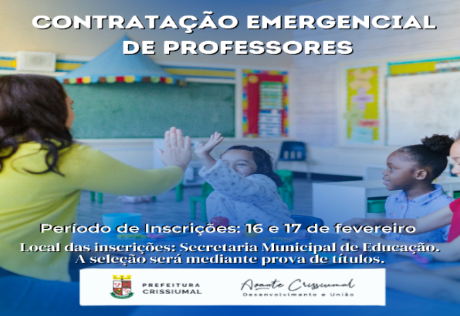 CONTRATAÇÃO EMERGENCIAL DE PROFESSORES